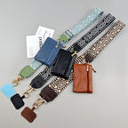 Adjustable 2-in-1 Crossbody Mobile Phone Lanyard Strap Anti-lost Cell Phone Case Rope With Universal Clip Zippered Coin Purse