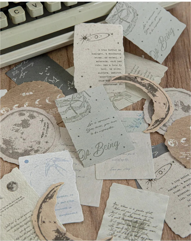 20Pcs/pack Retro Hard Card Stock Paper Essential for Handmade DIY Retro-style Journal Decor Cards