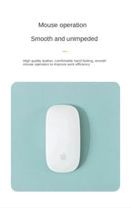 Small Size Office Home Mouse Pad PU Non-Slip Gaming Desktop Mouse Pad Waterproof Anti-Scratch Easy To Clean Mat For PC Laptop