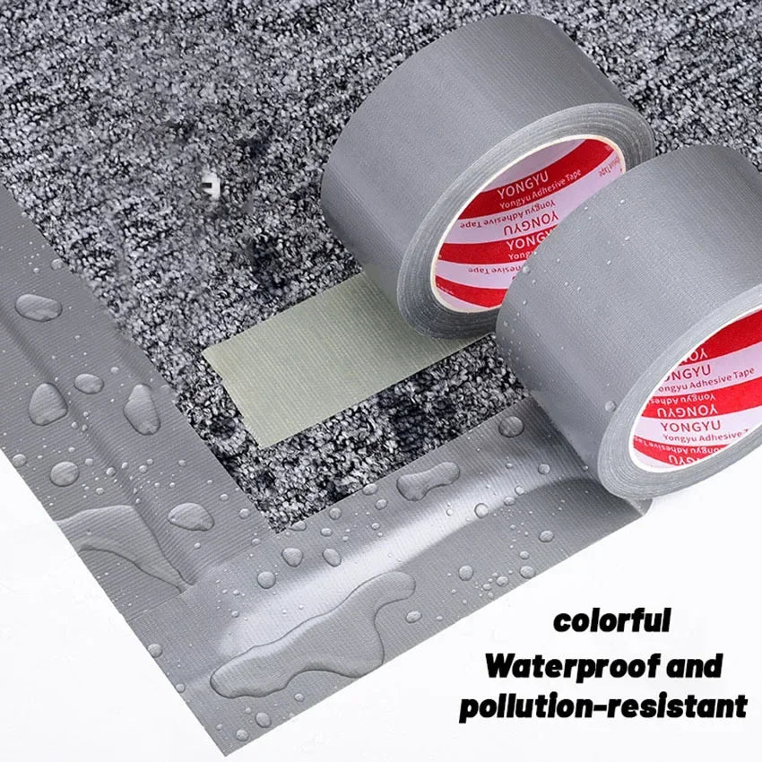 10m Silver - Gray Thick Industrial Tape: Waterproof/Windproof, Single - Sided, Wear - Resistant for Repair & Bundle Tasks
