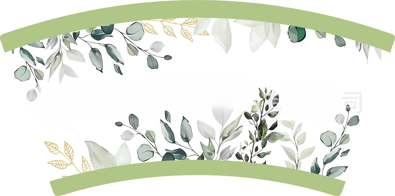 20pcs Disposable Tableware Such As Green Ink Party Sage Themed Paper Cups Plates Tissues Knives Birthday Party Decorations