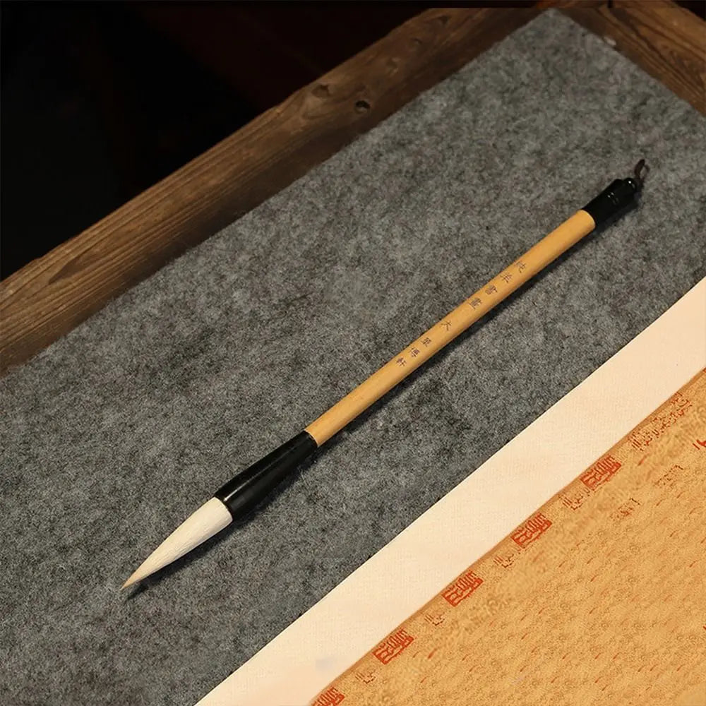 Traditional Chinese Calligraphy Brush Goat's Hair Oil Watercolor Scriptures Writing Brush Wood High-end Art Paint Brush