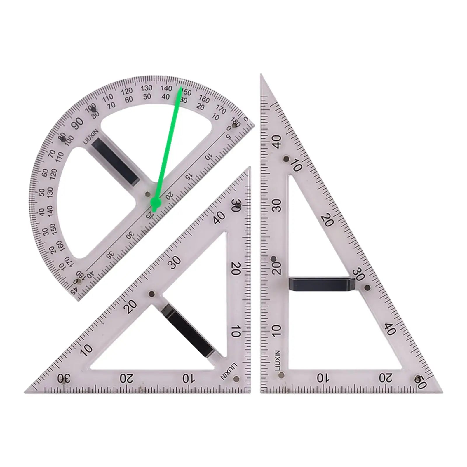 Large Geometry Math Ruler Set Set Math Teaching Aid for Blackboard Drafting