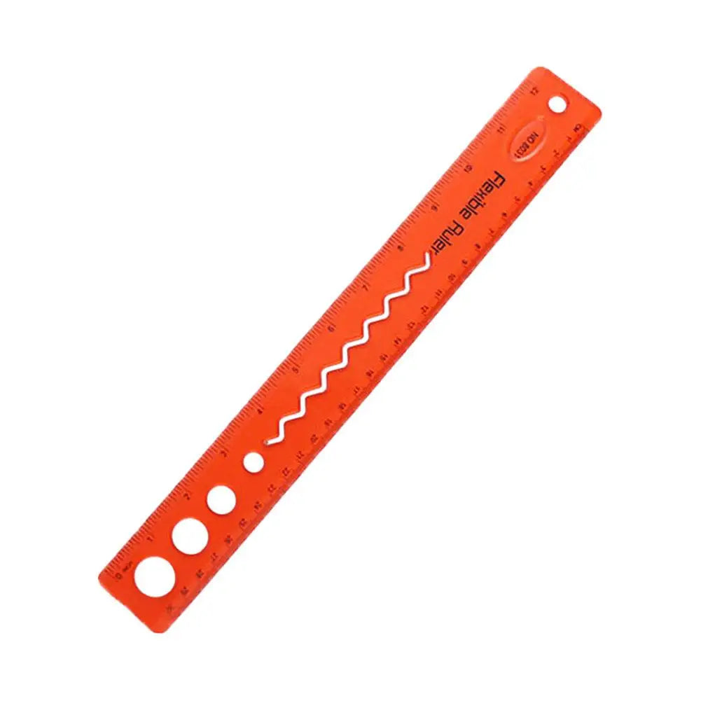 30CM Flexible Ruler Foldable PP Material Eco Friendly Safe for Students Math Drawing Crafts Measurement School Office Supplies
