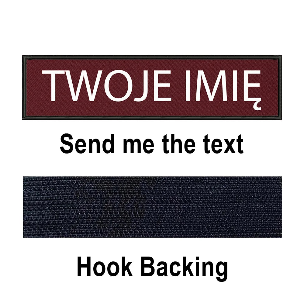 Custom Name Patch Personalized Tactical Military Patches Customized Stripes Badge Tags For Clothes Jacket Backpack Dog Collar