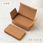 100Pcs/Box Colorful Blank Index Cards Thick Hard Cardstock DIY Handwriting Flash Cards  Study Memo Drawing Note Cards