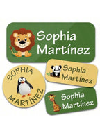 Custom Name Stickers 130 Pieces - Waterproof Personalized Adhesive Labels for Clothing