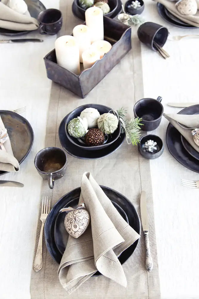 6 Pieces White Hemstitch Napkins Cocktail Napkin For Party Wedding Lace Napkin Table Cloth Linen Napkins Cotton Napkin