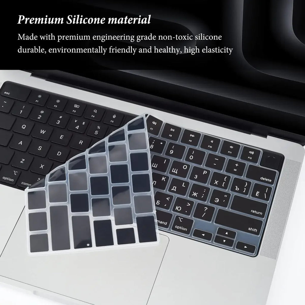 Keyboard Cover for 2022-2024 M4 M3/M2/M1Chip Pro 14"/16" A3401/A2992/A2779/A2991/A3403 MacBook Air 15.3"/13.6" A3113/A3114/A2941