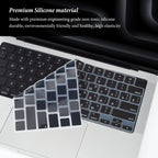 Keyboard Cover for 2022-2024 M4 M3/M2/M1Chip Pro 14"/16" A3401/A2992/A2779/A2991/A3403 MacBook Air 15.3"/13.6" A3113/A3114/A2941