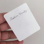 50Pcs Fashion Brooches Display Cards High Quality Pins Blank Paper Tag Jewelry Packaging Cards Sale Hang Price Tag Cards