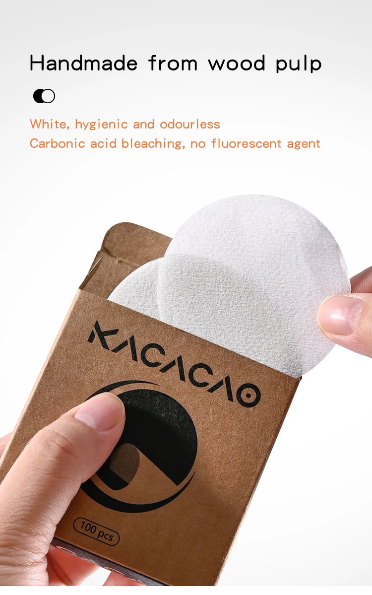 KACACAO Coffee Filter Paper Espresso Paper Filters 51/53/58mm 100pcs Puck Screen For Delonghi Breville Portafilter Machine Tools