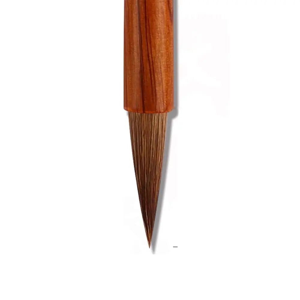 Oil Watercolor Chinese Calligraphy Brush Wood Oil Painting Art Paint Brush Wolf Hair Scriptures Writing Brush Drawing Tool