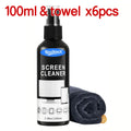 Screen Cleaner Spray Kit with Microfiber Cloth Anti-Fingerprint Polish Coating for Phone Tablet Camera Screen Cleaning Protectio