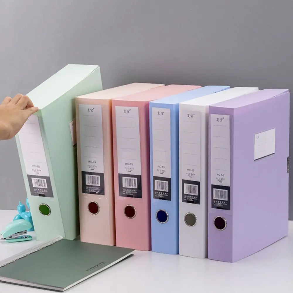 Multifunctional Document Storage Box Folder Large Capacity A4 Information Box Learning Office Storage Box File Box