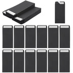 50pcs 8.9x16.5cm Black Paper Envelopes for Cash Banknote Small Change Storage Packaging Seal Bag Document Wedding Invitation Bag