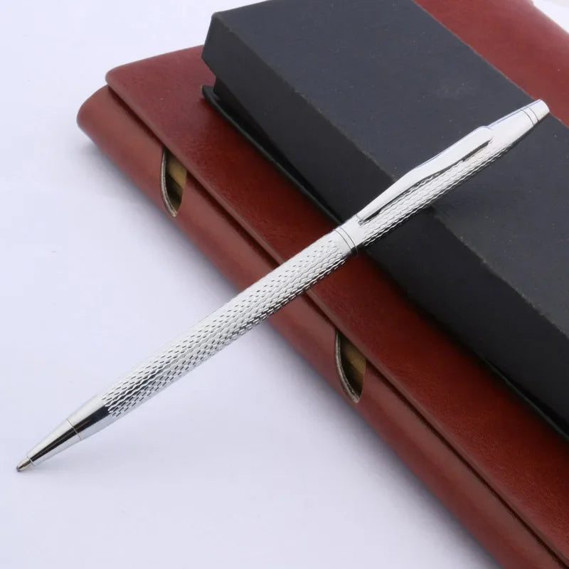 Luxury High Quality Twist Wave Pattern Drawing Ink METAL Ballpoint Pen Stationery Office School Supplies New