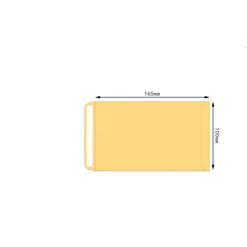 20pcs Kraft Paper Envelope with Self-adhesive Seal Tape Invitation Photo Envelope Bag Invoice Office Document Storage Envelope