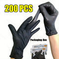 Disposable Nitrile Black Latex Gloves Cooking Wash Cycling Glove Household Antistatic Cleaning Gloves Hairdressing Nail Art Tool