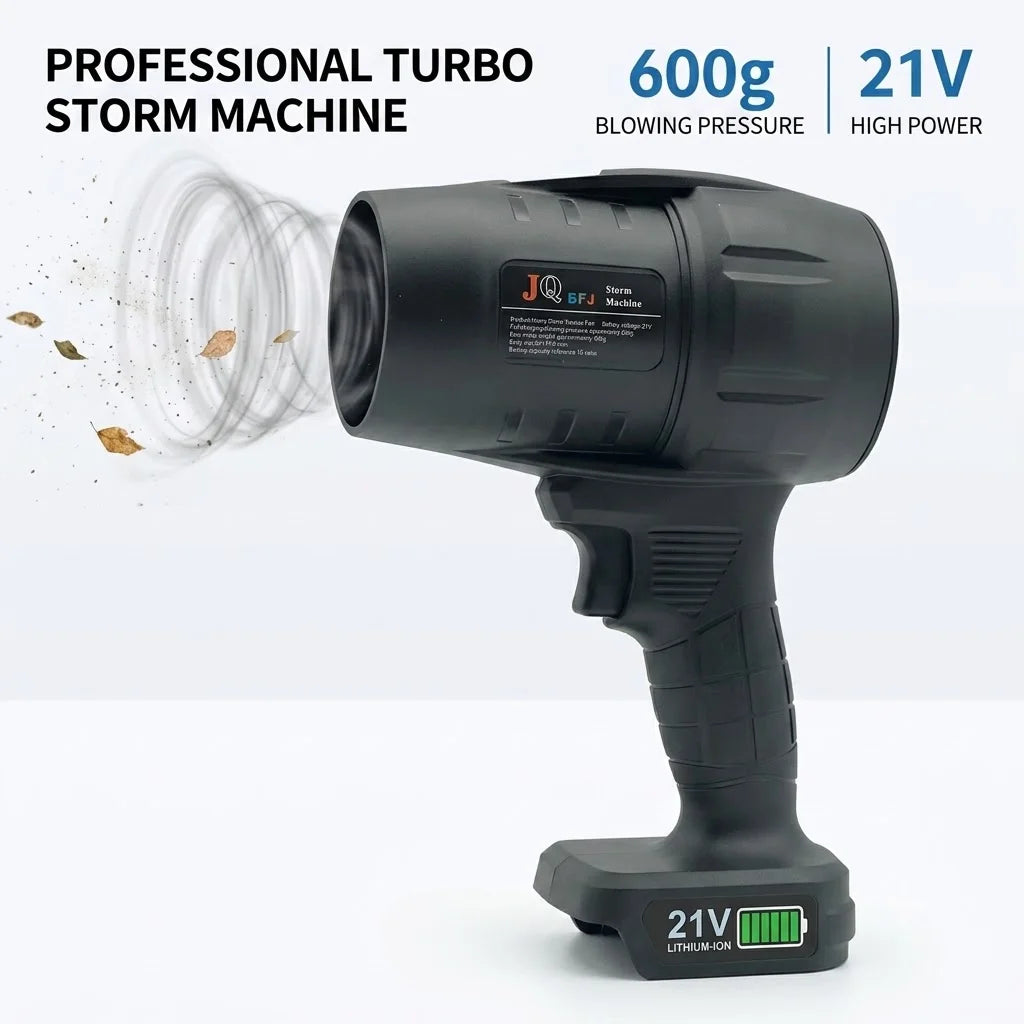 Powerful Air Blower Turbo Fan with Thrust 550g to Cleaning Fallen Leaves, Snow and Sand Requires 18V Makita Battery