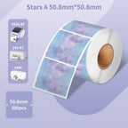 Phomemo PM-241BT Shipping Label Printer Label Sticker Round Label Square Label Rainbow Color DIY Logo Design Small Business