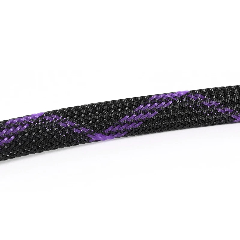 5M Multicolor PET Insulated Braid Sleeving 2mm - 40mm Expandable Wire Cable Sheath Flame-retardant Nylon Braided Mesh Tube DIY