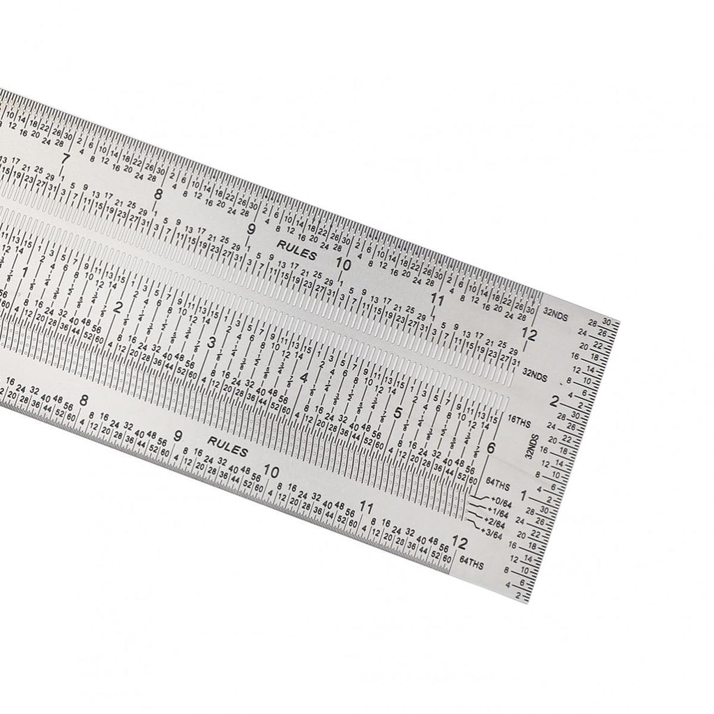 6/12 Inch Line Ruler Precision Marking 1/ 64" T Rule Woodworking Tools Stainless Steel Positioning Scribe Gauge with Marking Pen