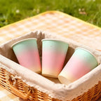 10/20/30PCS Rainbow Gradient Disposable Paper Cups Suitable for Birthday Wedding Baby Shower  Dessert Milkshake Cold Drink Cup