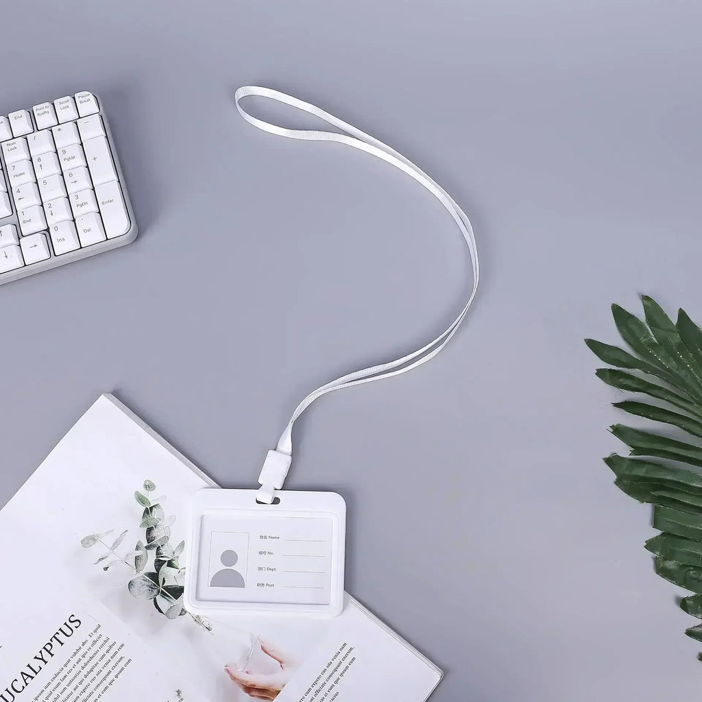 Lanyard Card Covers Women Men Work Permit Holder Credit Card Holder Neck Strap Students Kids Bus Cards Case ID Card Holder
