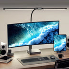 Double Head LED Desk Lamps Led Computer Monitor Light Stepless Dimmable USB Table Lamp for Office Study Reading Lighting Fixture