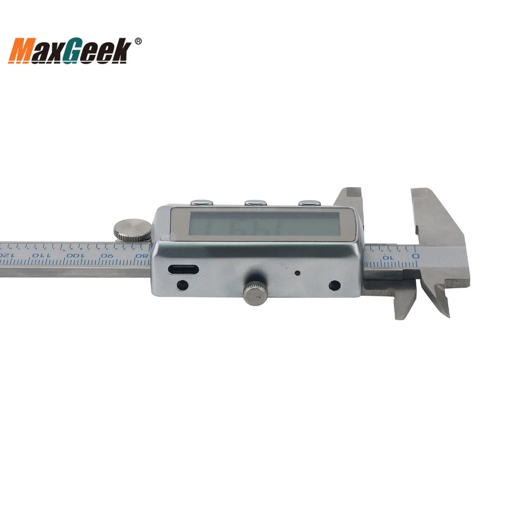 MaxGeek Rechargeable Digital Vernier Caliper with Back Light Function USB-C Charging Measuring Tools 150mm/200mm/300mm