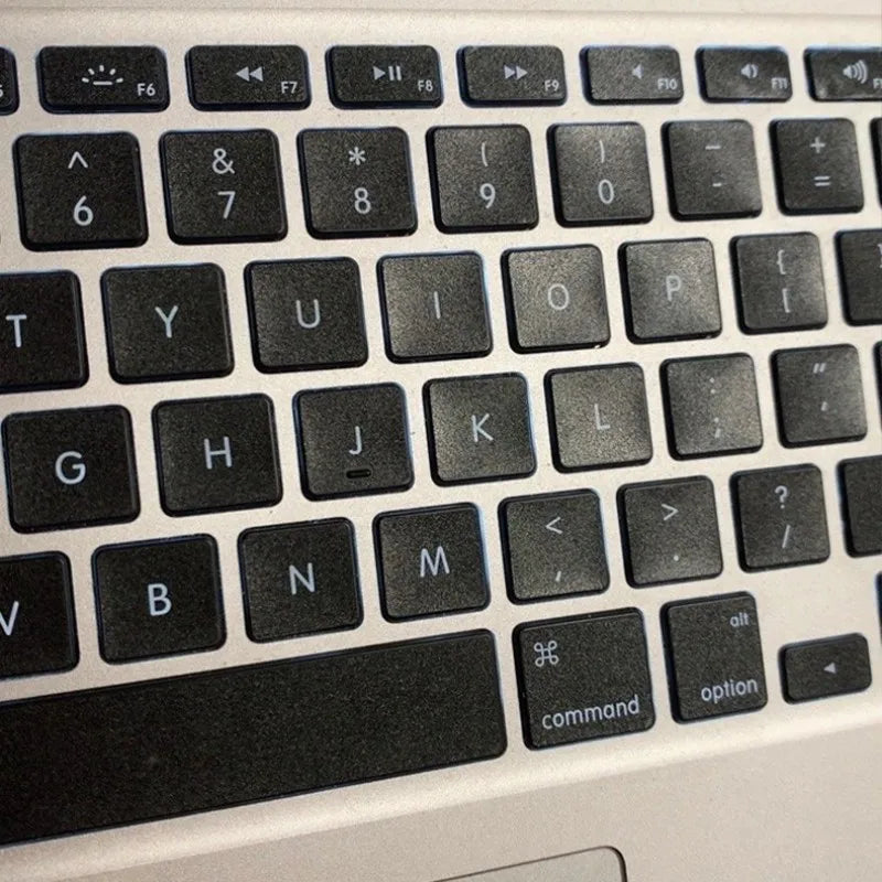 (Us American Style) Frosted Transparent White Mbp Keyboard Sticker Compatible with 13- 16inch MacBook Air/Pro Key Sticker Translucent Film to Prevent Keyboard Oiling