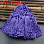 100pcs/lot 13cm Tassel Silk Fringe Silky Floss Bookmark Tassels Mini Tassels For DIY Craft Jewelry Making Souvenir Bookmarks