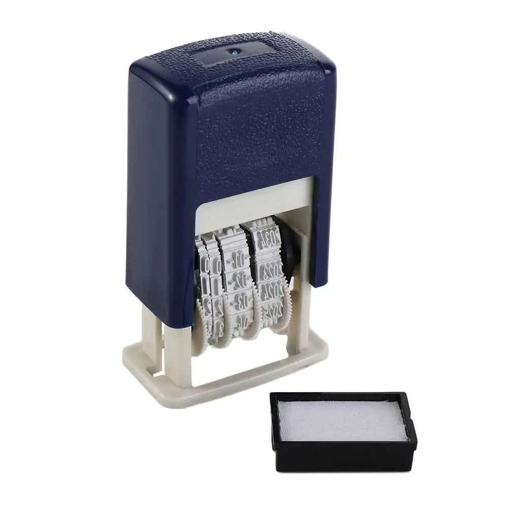 DIY Handle Account Date Stamps Stamping Automatic Ink Return Mini Self-Inking Stamps For Office Supplies Date Wheel Stamp
