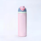 480/710ml Thermos Cup 304 Stainless Steel Straw/Direct Drinking Water Bottle One-touch Open Vacuum Mug for Outdoor,Car,Daily Use