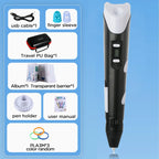 3D Pen With LCD Screen Compatible PLA Filament Toys 3D Drawing Printing Pen for Children DIY Christmas Birthday Gift