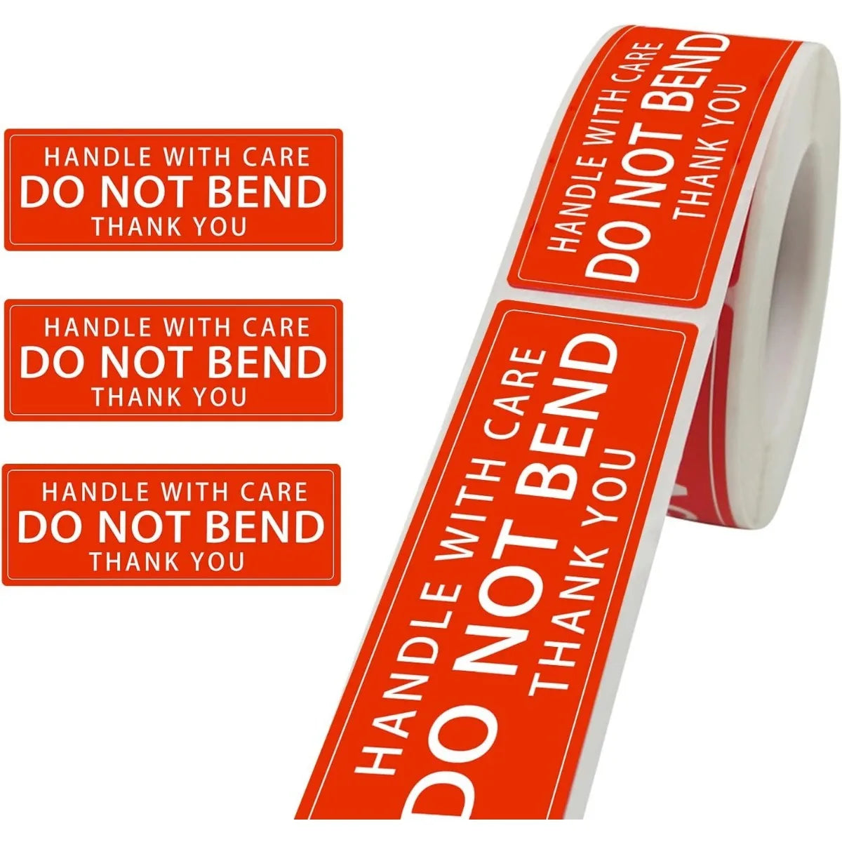 2"x 3" Fragile Stickers 500 Labels Per Roll Strong Adhesive (Handle with Care,Thank You) Labels for Shipping Moving,Do Not Bend