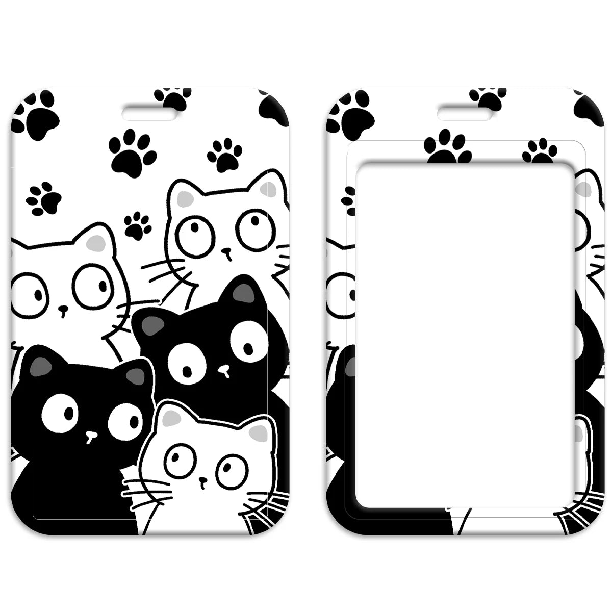 Kawaii Cat Credential Holder Cute Cat Paw Lanyards for Keys Neck Strap ID Card Gym Phone Straps Keychain Keyring Accessories