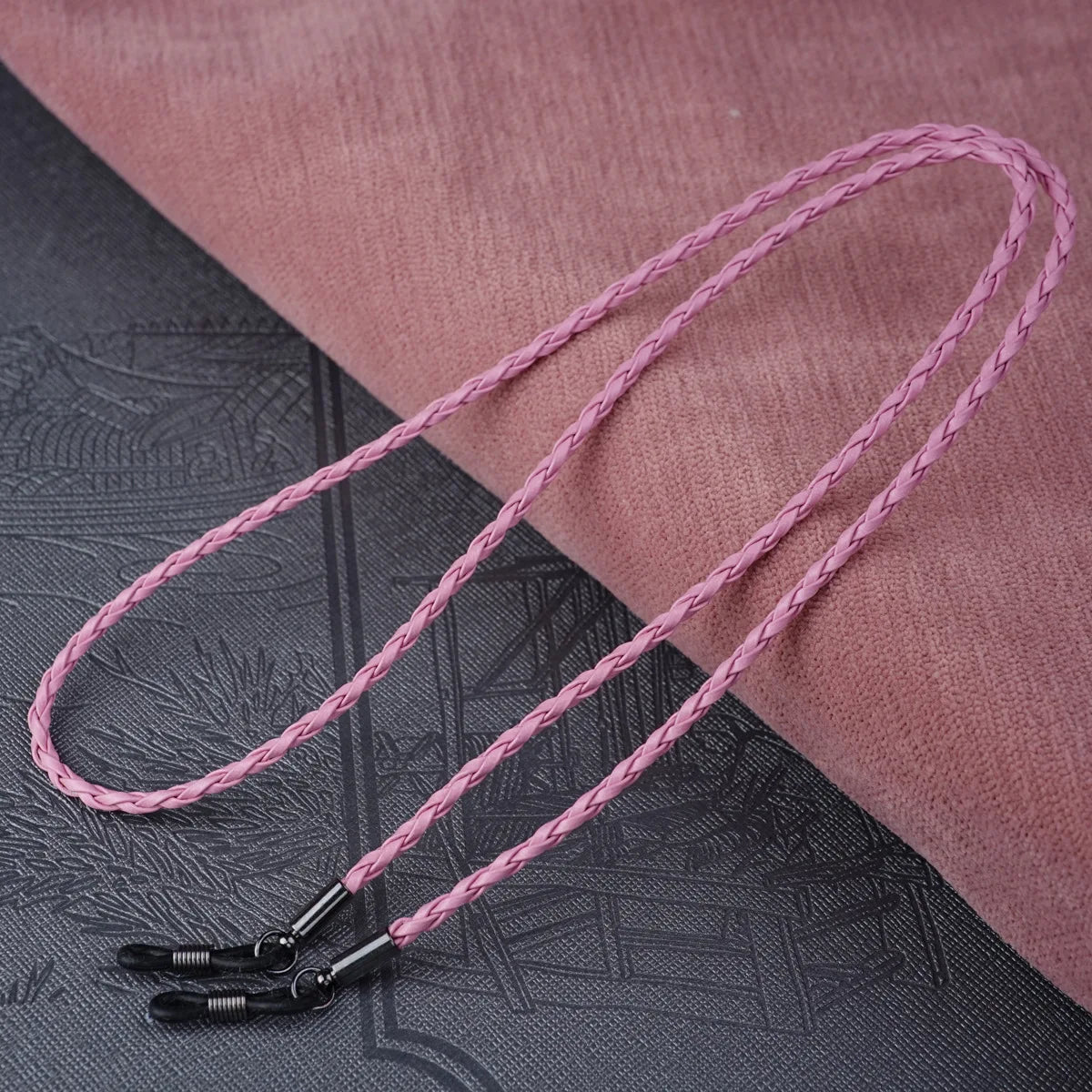 1pc Women Men Glasses Leather Rope Chain Woven Glasses Lace Up Outdoor Sports Non-slip Glasses Accessorie﻿(11 Colors for Choose)