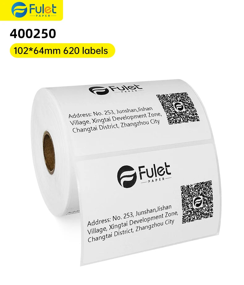 4" x 2.5" Affordabel Direct Thermal Labels 102x64mm 620 label per roll water oil alcohol resistance for shipping use
