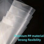 20Pcs Plastic Envelope Transparent Waterproof Reusable File Bag with Buttons A4 Size Student Information Storage Folders New