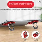 2pcs Universal Mini Laptop Stand Foldable Desktop Feet Holder For Ipad MacBook PC Computer Keyboard Cooling Pad Invisible Stands