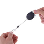 1/3/5/10Pcs Fly Fishing Key Ring Retractor Tool Retractable Keychain Reel Badge Holder Fishing Tackle
