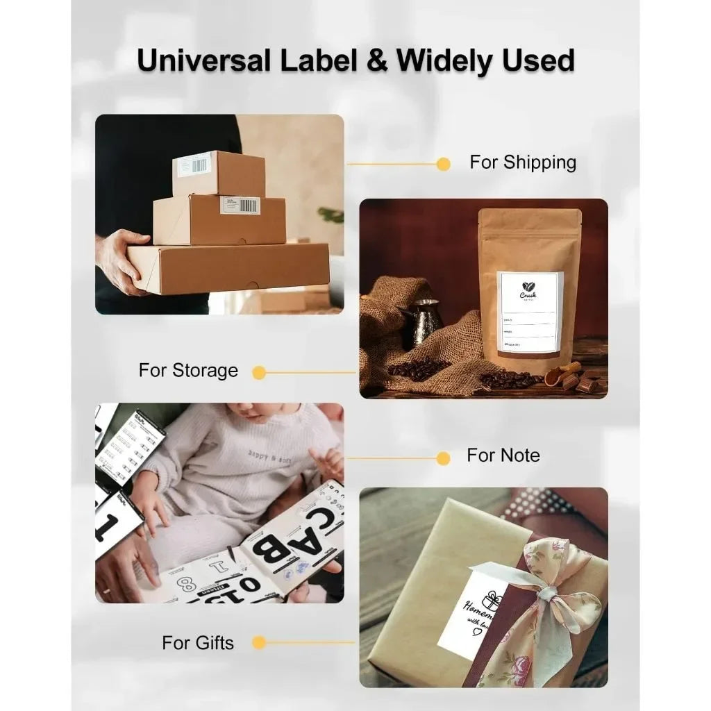 100 Sheet Phomemo A6 Size Shipping Labels 100x150mm Thermal Label Stickers Roll for PM-241BT/D520/246S Waybill Printer Labeler