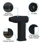 Electric Wireless Air Duster Mini Compressed Air Blower Gun Type-C Air Duster For Computer Keyboard PC Clean Gadget Blower