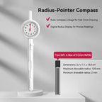 Press Student Compass Geometry Set Precision Digital Display Compass for Students Circle Drawing Gauge Tool Exam School Supplies
