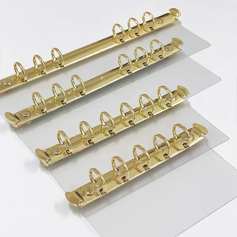 A5 A6 A7 A8 Ring Binder Buckle Metal Binder 6 Holes Clip File Folder Shell Notebook Side Insertion Loose Leaf Book Board Planner