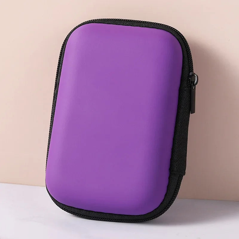 1-20PCS Headphone Organizer Portable Travel Cable Organizer Data Cable Organizer Bag Zipper Bag Electronics Organizer Bag