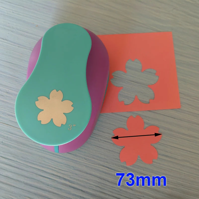 49mm 37mm 2.5cm 1.6cm Sakura Petal Craft Hole Punch Scrapbooking School Paper Puncher EVA Cutting Tool Child DIY Cutter