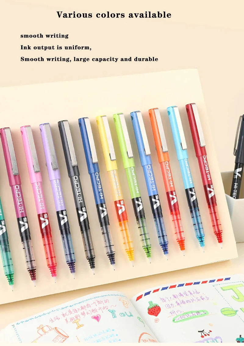 Japan PILOT Gel Pens BX-V5 Art Supplies Color Pen Office Accessories School Student Stationery Can Be Matched with Ink Bladder